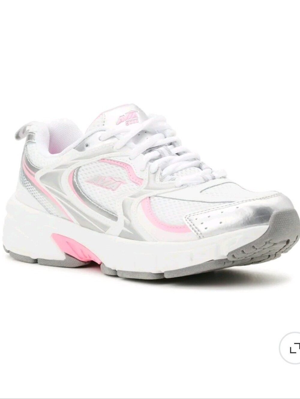 AVIA PERFORMANCE 5000 ATHLETIC SNEAKER-in WHITE/ PINK ( Wide Width)